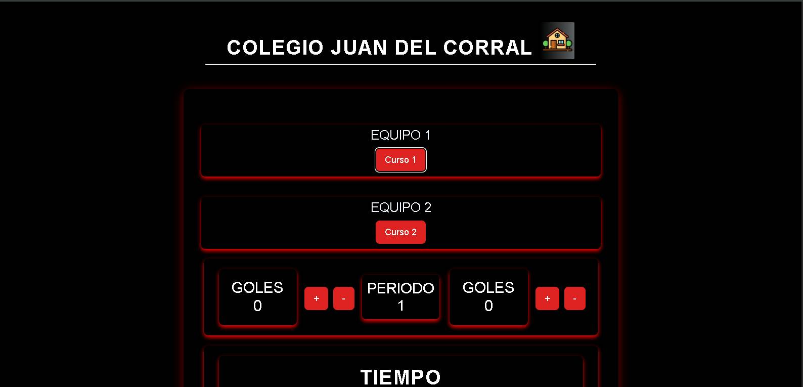 Proyecto CRONOMETRO PARTIDOS